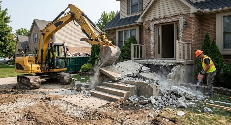 Concrete Porch Removal in Bergen County, NJ