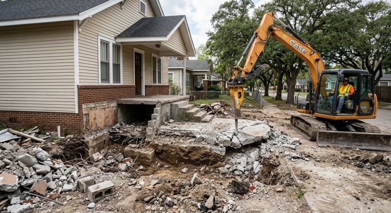 Concrete Porch Removal in Sacramento, CA