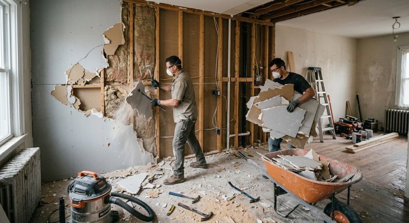 Drywall Removal in Sacramento, CA