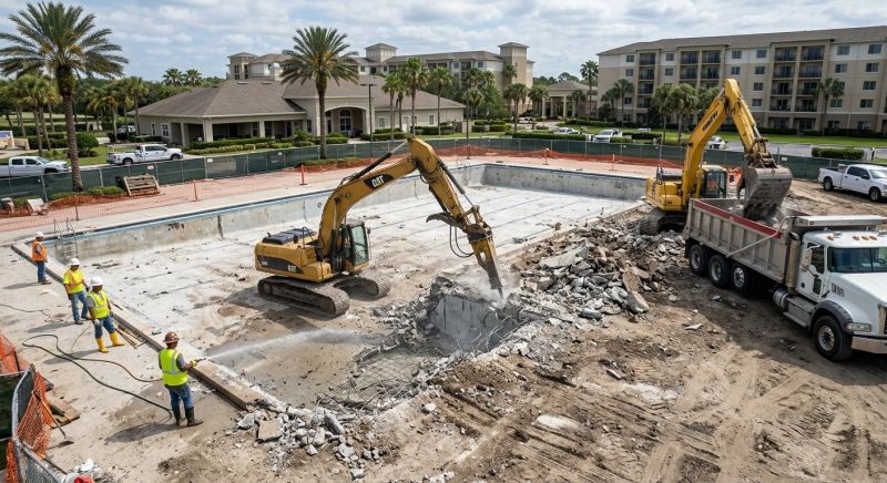 Commercial Pool Removal in Bergen County, NJ