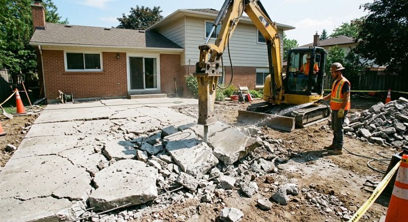 Concrete Patio Demolition in Bergen County, NJ