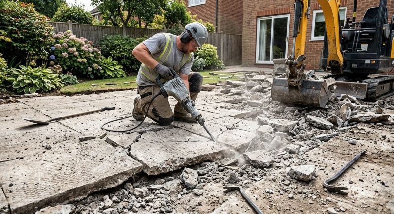 Concrete Patio Demolition in Bergen County, NJ