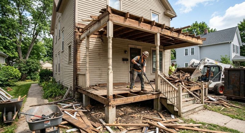 Concrete Porch Removal in Bergen County, NJ