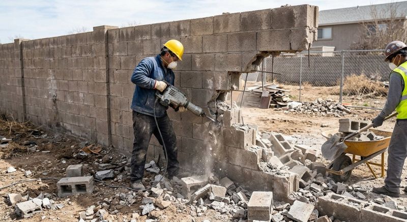 Concrete Wall Demolition in Bergen County, NJ
