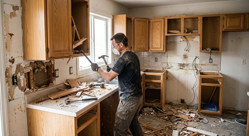 Kitchen Cabinet Demolition in Bergen County, NJ